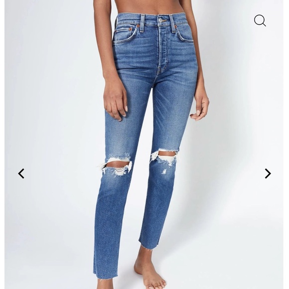 COPY - RE/Done Ankle Jeans - Picture 1 of 7